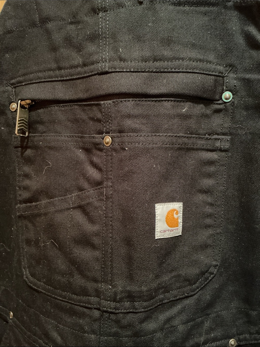 Carhartt Women's Washed Duck Insulated Bib Overall - Picture 2 of 6